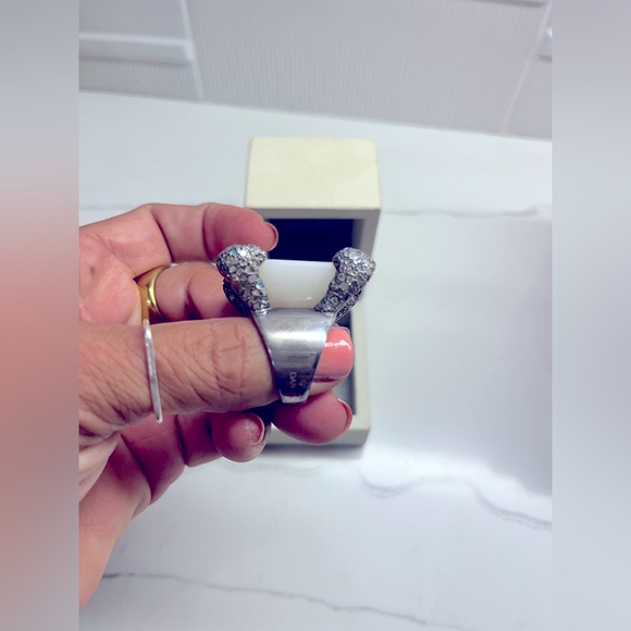 DANIEL Swarovski Vintage White Crystal Ring - Picture 3 of 5